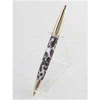 Petite Coffee & Cream Crystal Gold Ball Point