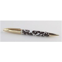 Petite Coffee & Cream Crystal Gold Ball Point